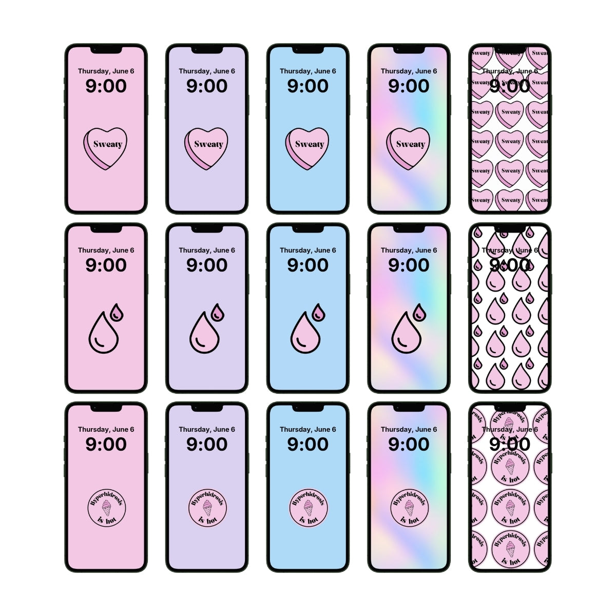 Sweaty Girl Phone Wallpaper Bundle [Digital Download]