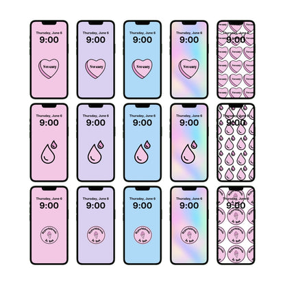 Sweaty Girl Phone Wallpaper Bundle [Digital Download]